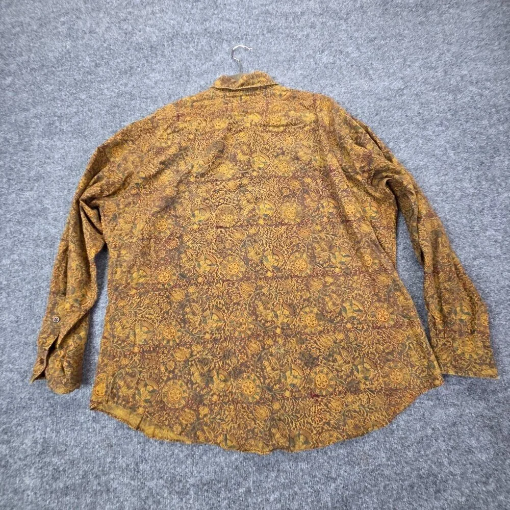 Vintage Polo Ralph Lauren Estate Classic Fit Abstract Print Button Down Shirt XL